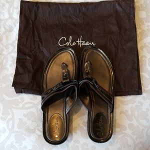 Cole Haan Nike Air Leather Sandals,  size 12 women